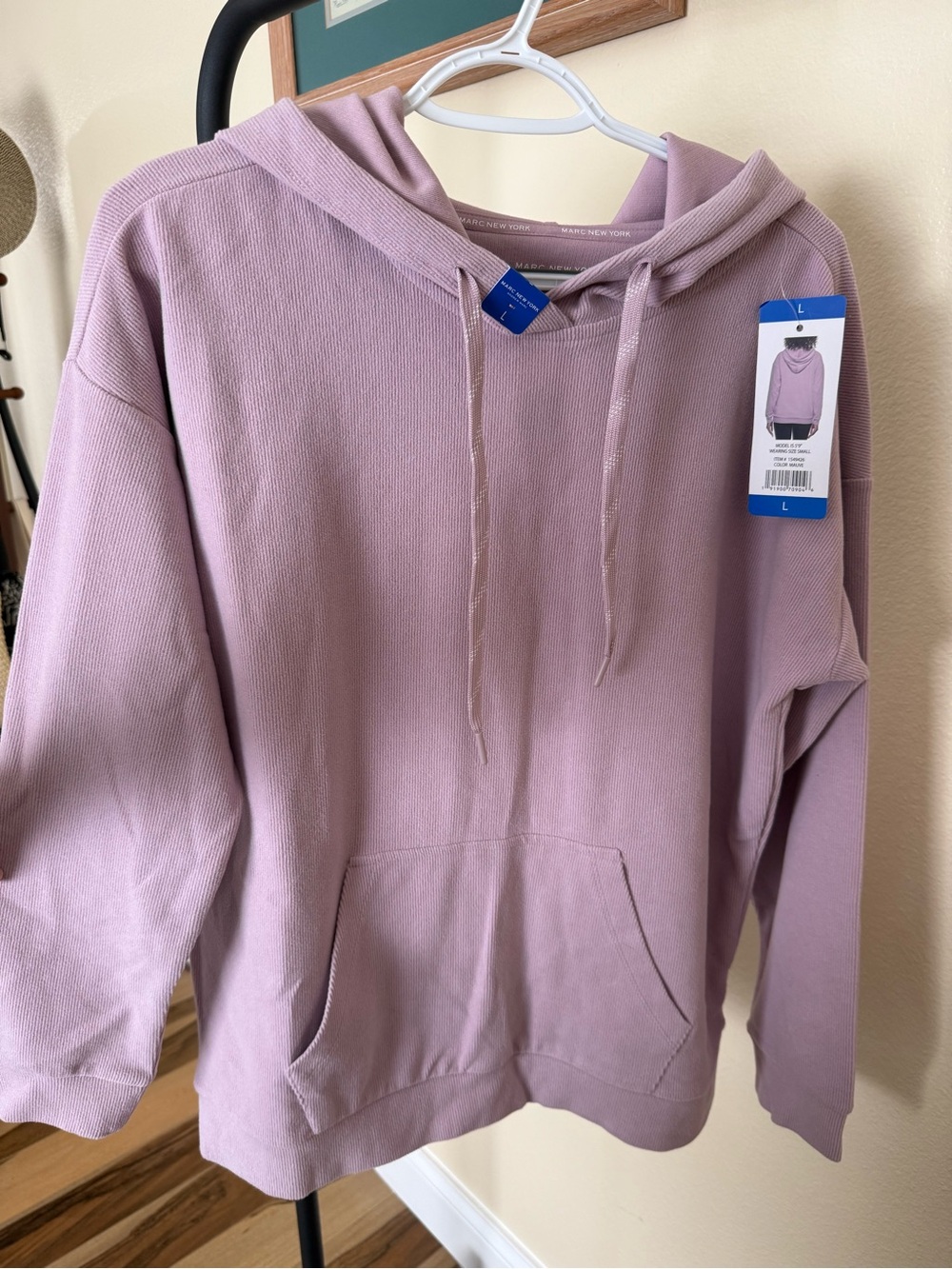 Marc New York Pink Hoodie Sweater